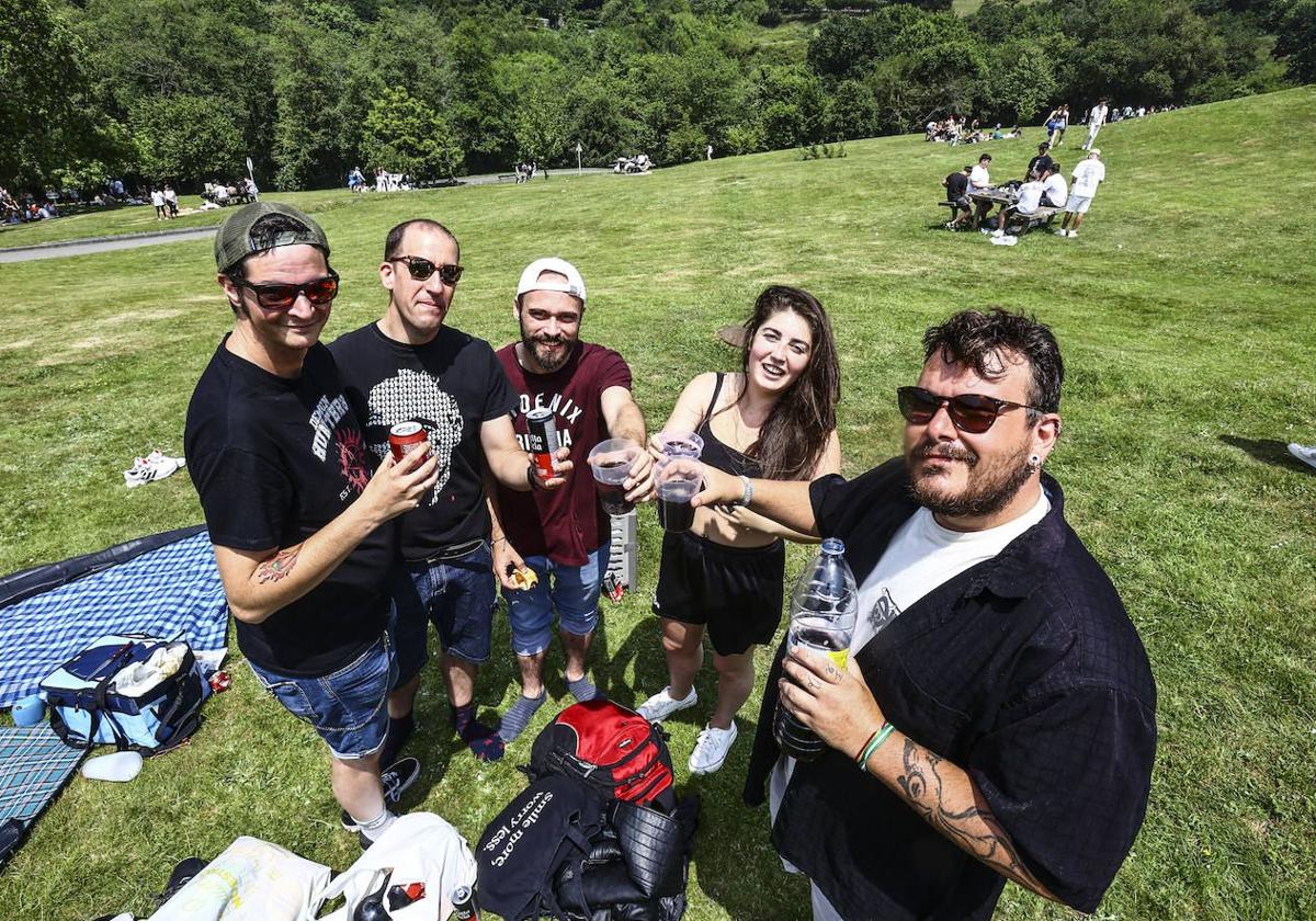 Un grupo de jóvenes, en el Martes de Campo del año pasado.