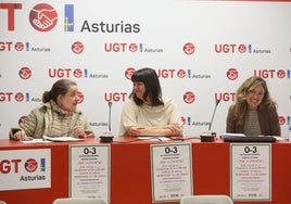 Las representantes sindicales de las trabajadoras de Les Escuelines.