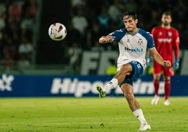 Álex Corredera, durante su etapa con el Tenerife.