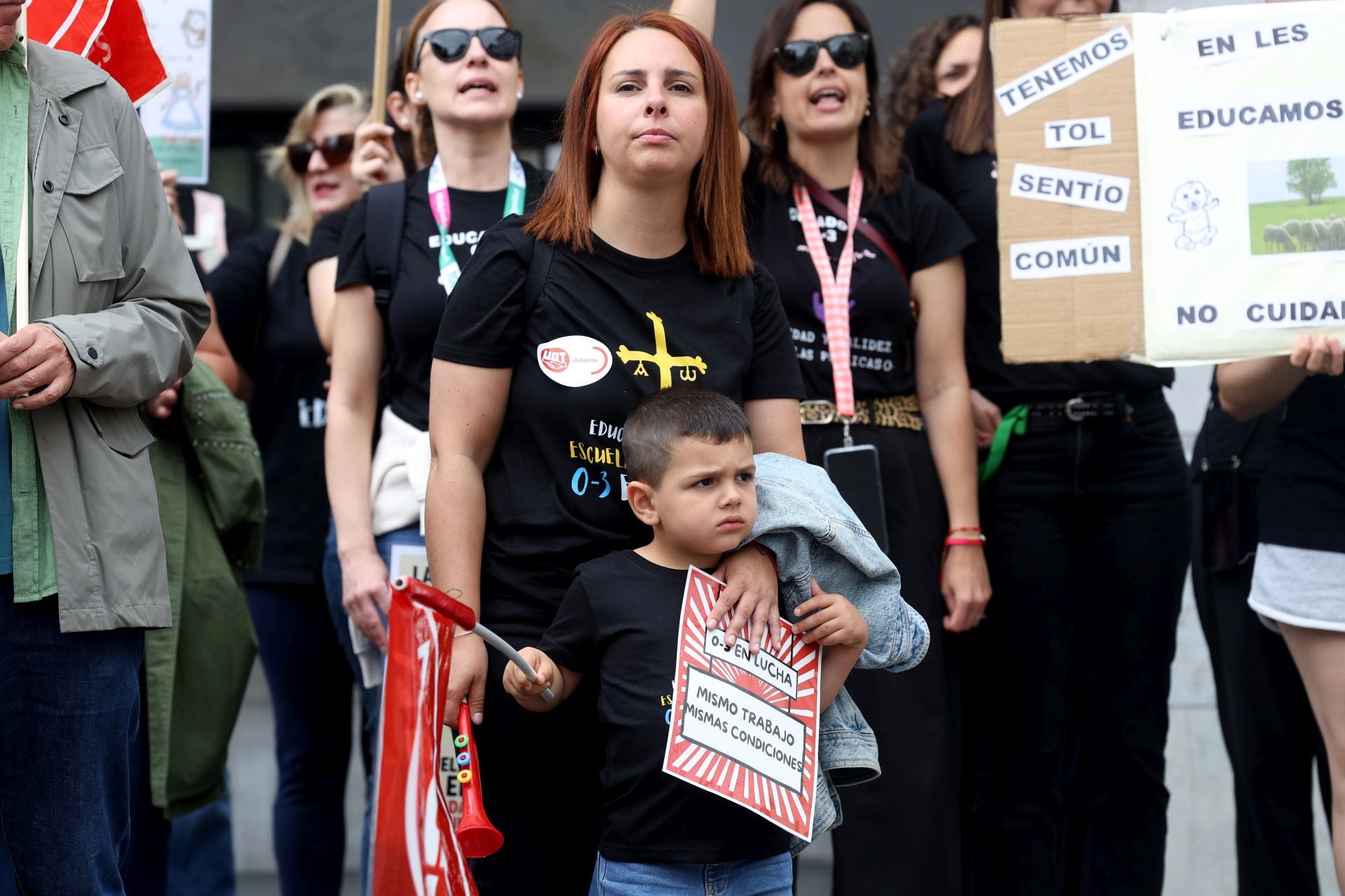Las escuelas infantiles asturianas, también en lucha: así ha sido su protesta