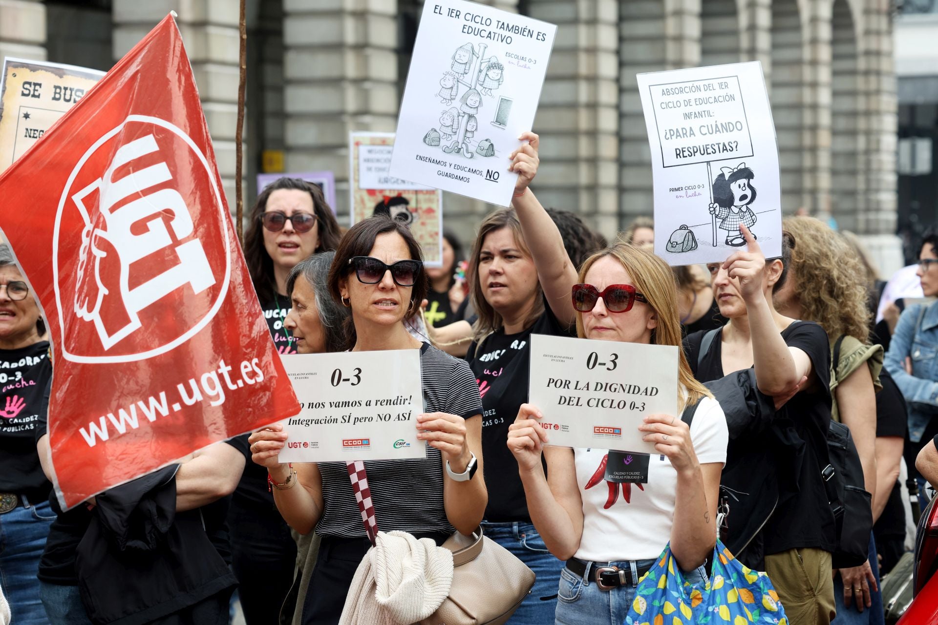 Las escuelas infantiles asturianas, también en lucha: así ha sido su protesta