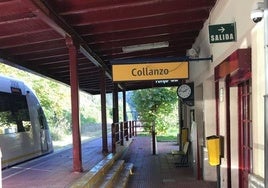 Estación de Collanzo, en Aller.