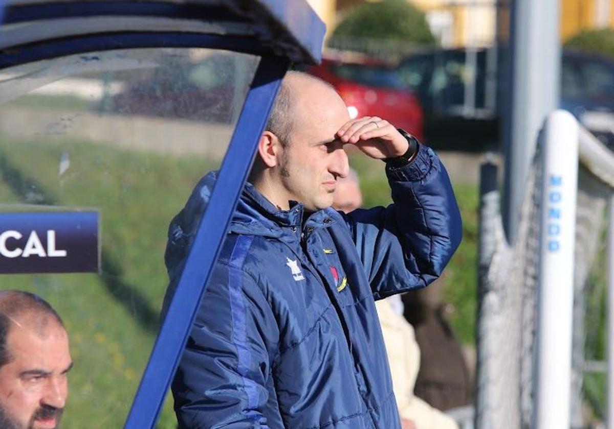 Davo, en un partido de liga.