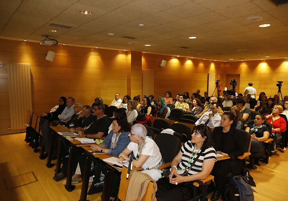 Asistentes al V Encuentro del Voluntariado, celebrado en el Centro de Servicios Universitarios.