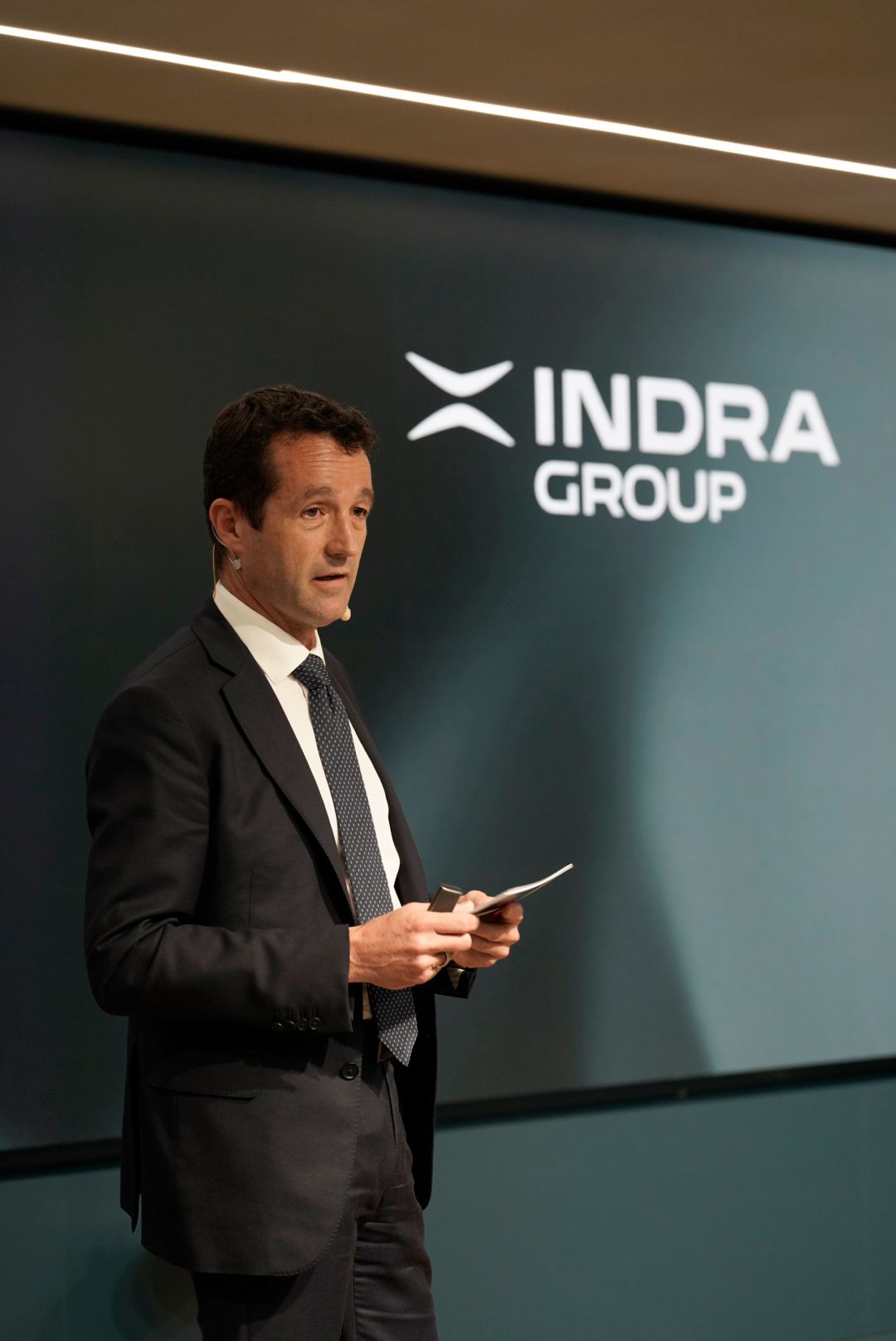 El presidente de Indra, Ángel Escribano.