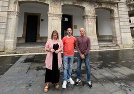 Sonia Lago, Ángel García, 'Cepi', y Jesús Abad.