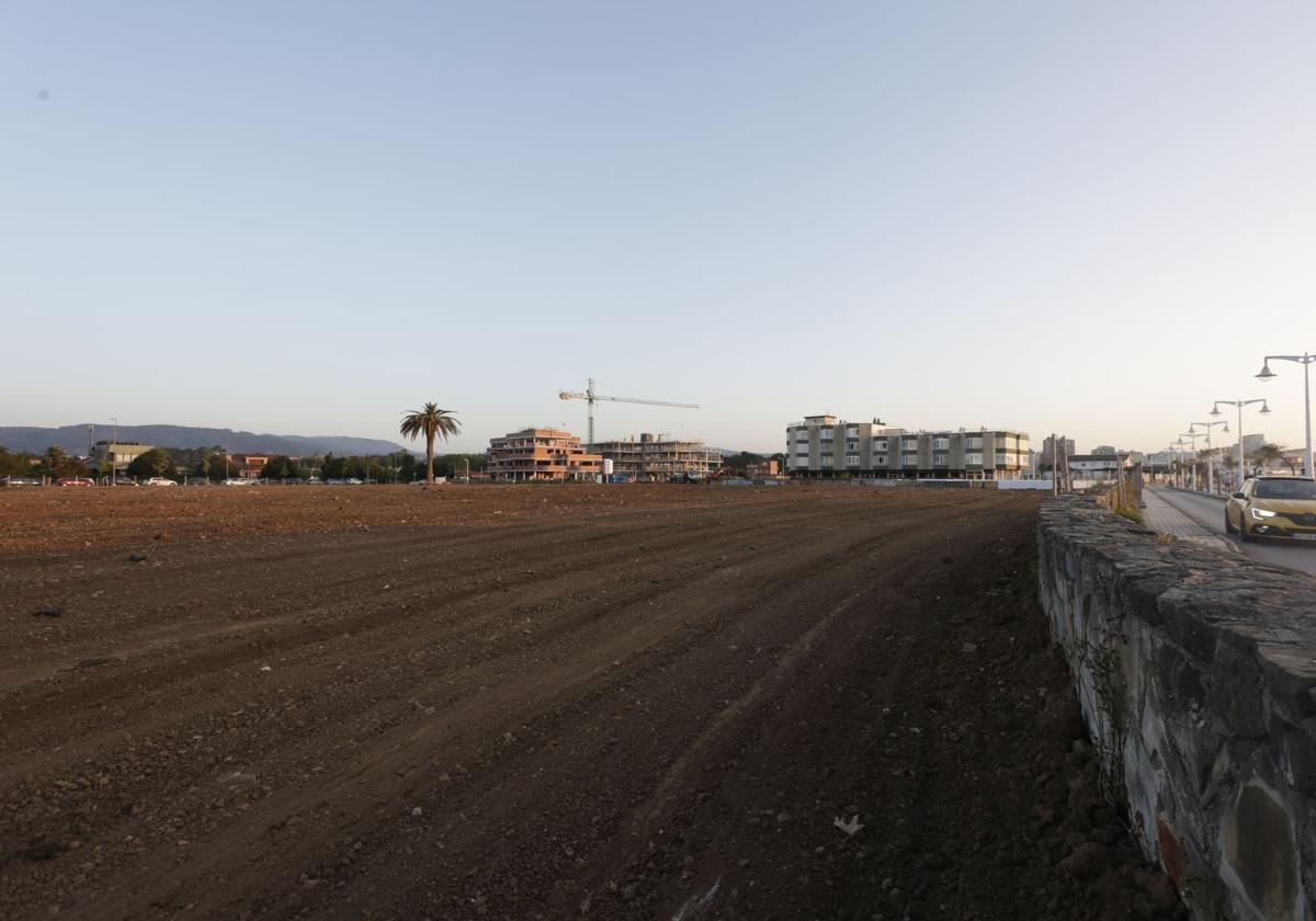 Terrenos que se destinarán a playa verde en El Rinconín.