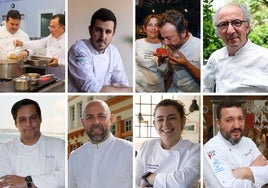 Parte de los profesionales que participarán en las cenas.