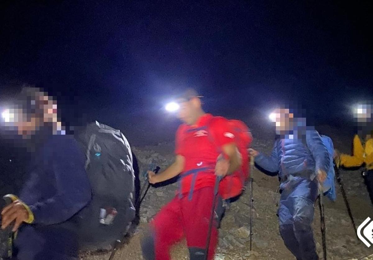 Imagen del rescate en Cabrales.
