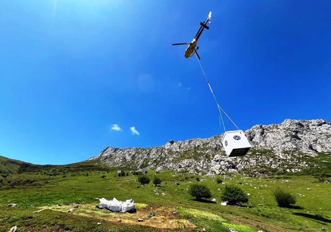 Trabajos recientes de alquiler de soluciones modulares para los cuales fue necesario su traslado en helicóptero