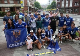 Los miembros de la Peña La Colonia, que destaca por su entrega y sus iniciativas solidarias.