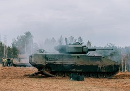 Vehículo de combate de infantería (IFV) Ascod, en Letonia.