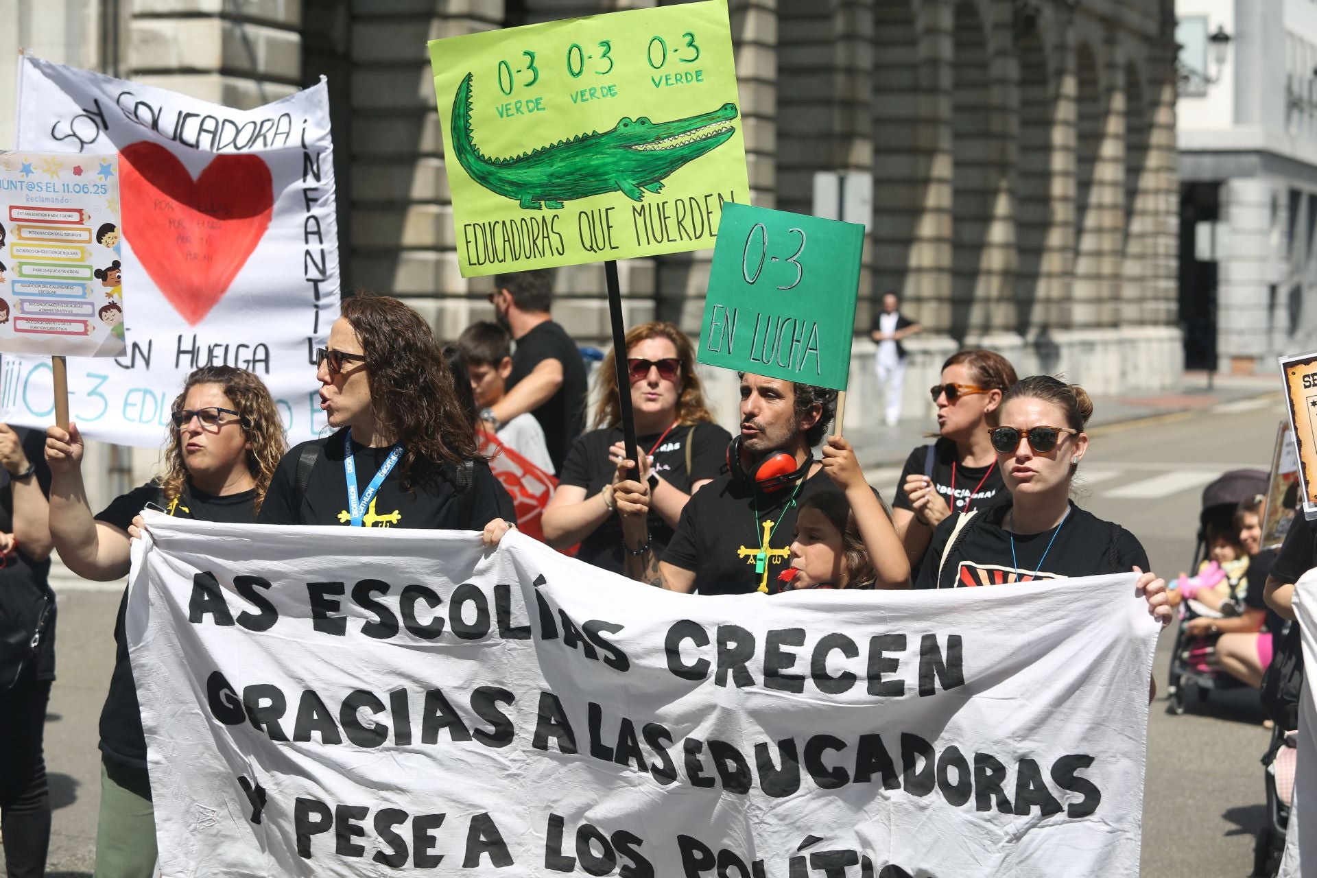 Concentración de las educadoras de Les Escuelines
