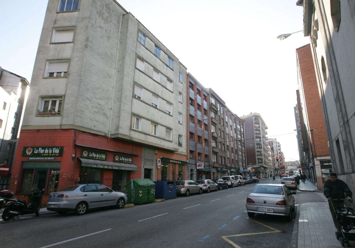 Avenida Hermanos Felgueroso, en Gijón.