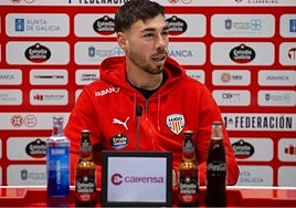 Raúl Hernández en su etapa en el Lugo.