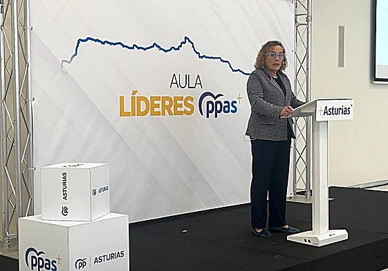 La secretaria general del PP de Asturias, Beatriz Llaneza