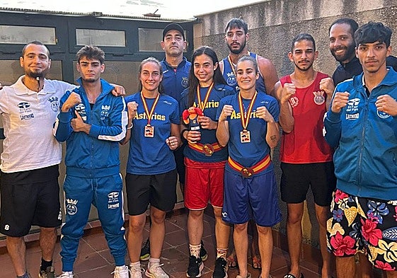 Representación asturiana en el Campeonato de España de boxeo.