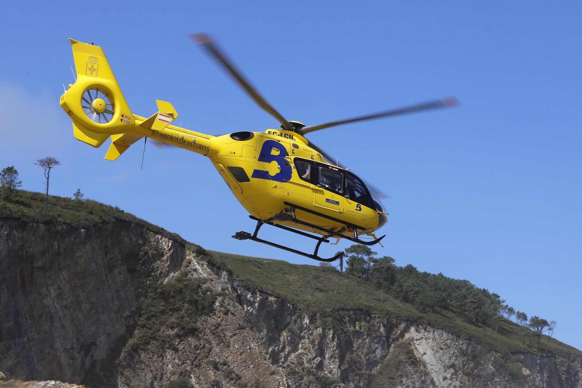 El helicóptero medicalizado del SEPA.
