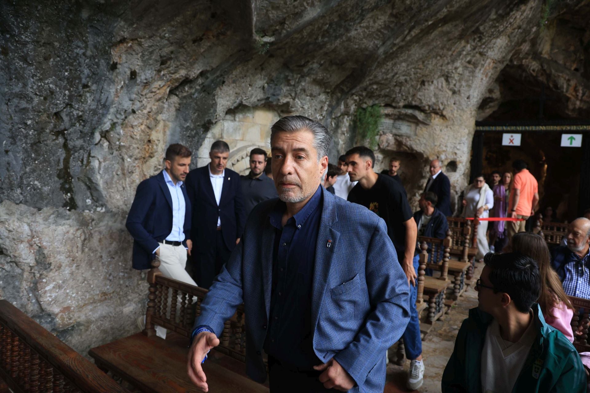 El Real Oviedo visita a la Santina en Covadonga