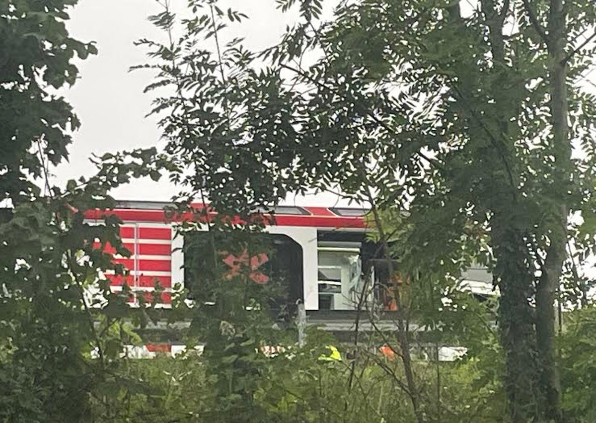Imagen secundaria 1 - Dos heridos graves en un accidente en el corredor del Nalón, en Blimea