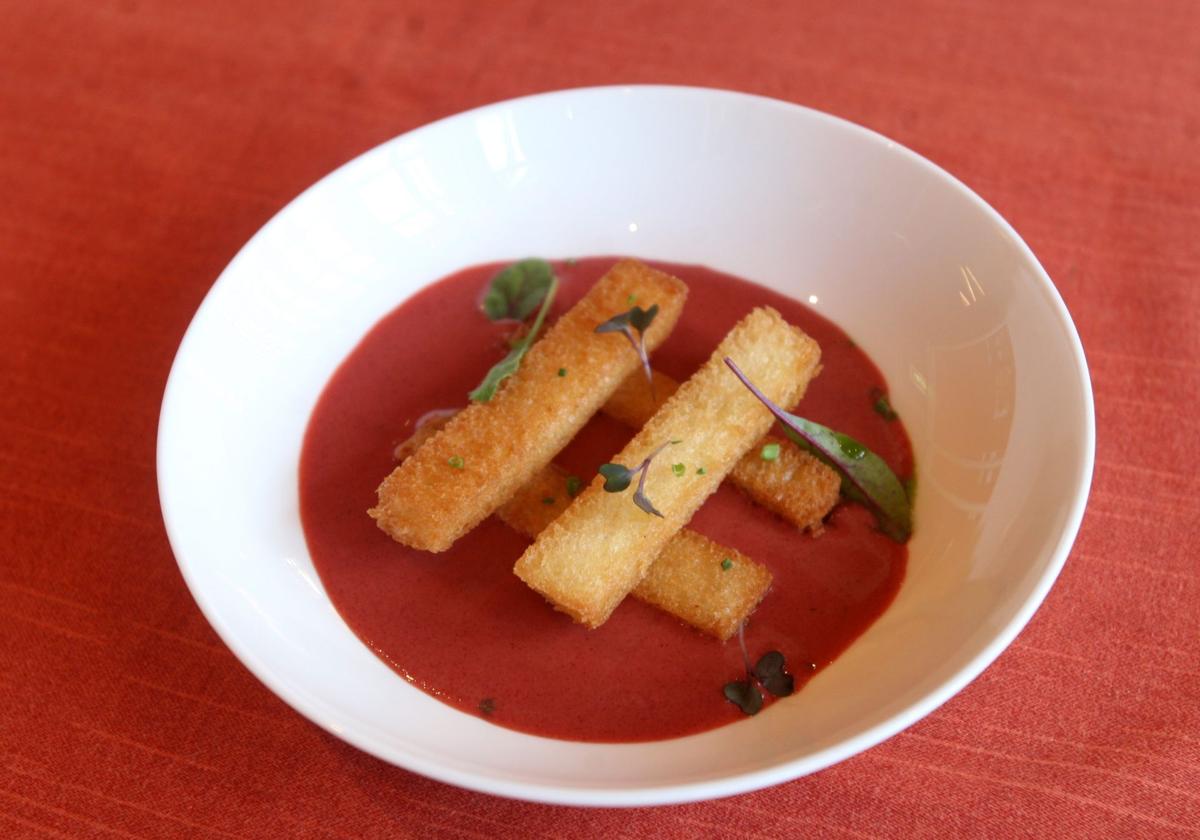 Gazpacho de cerezas.