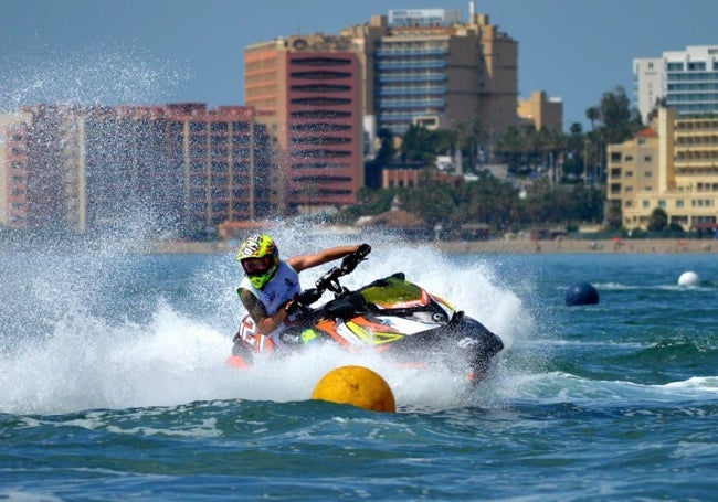 Adrián Herías, en una competición en Benalmádena.