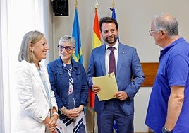 Pilar Fernández Pardo, Concepción Saavedra, Álvaro Queipo y Ángel López.