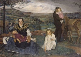 'De promesa al Cristo de Candás', 1918. Óleo sobre lienzo.