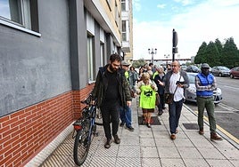 Los vecinos en la protesta por el desalojo en 2023.