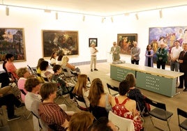 La entrega de premios en el Muasoe de Bellas Artes.