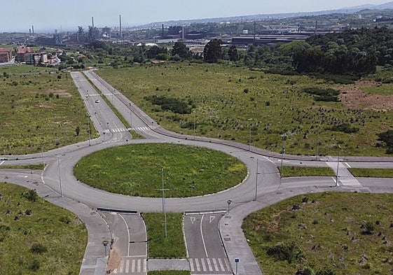 Terrenos de la Zalia, donde Sunwafe pretende instalar su factoría para la fotovoltaica.