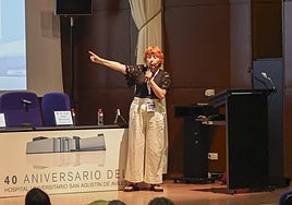 Un momento de la intervención de María Jesús Taboada.