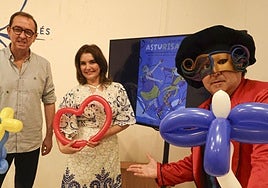 Manuel Díaz, Yolanda Alonso y Mister Tacho.