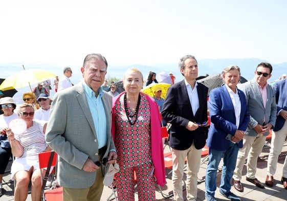 Alfredo Canteli, Marta Suárez, Nacho Cuesta, José Ramón Prado, José Ramon Pando y Daniel Tarrio, en la jira del Naranco.