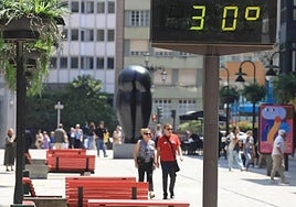 Calor en Oviedo.