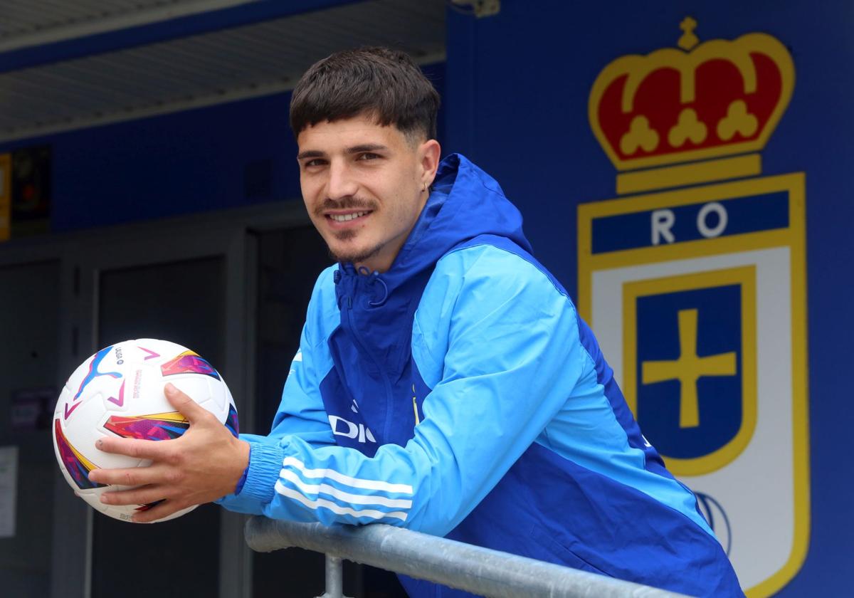El futbolista Seoane, que en principio no continuará en el Real Oviedo.