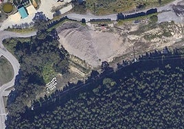 La zona en El Estrellín en la que se actuará para construir una nueva intersección y viales.