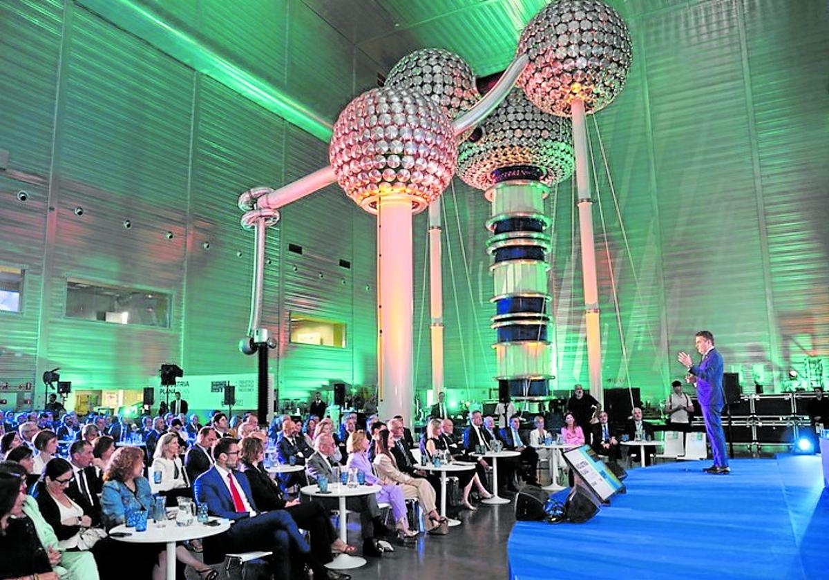 Imagen de la presentación del Plan de Industria Euskadi 2030 celebrado en Mungia.