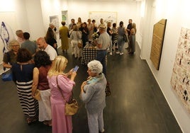 Un momento de la inauguración de la muestra '20 años. Somos arte'.