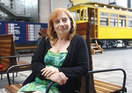 La creadora argentina, en Gijón.