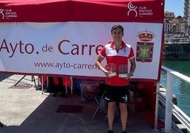 Diego Gutiérrez, tras ganar en Candás.
