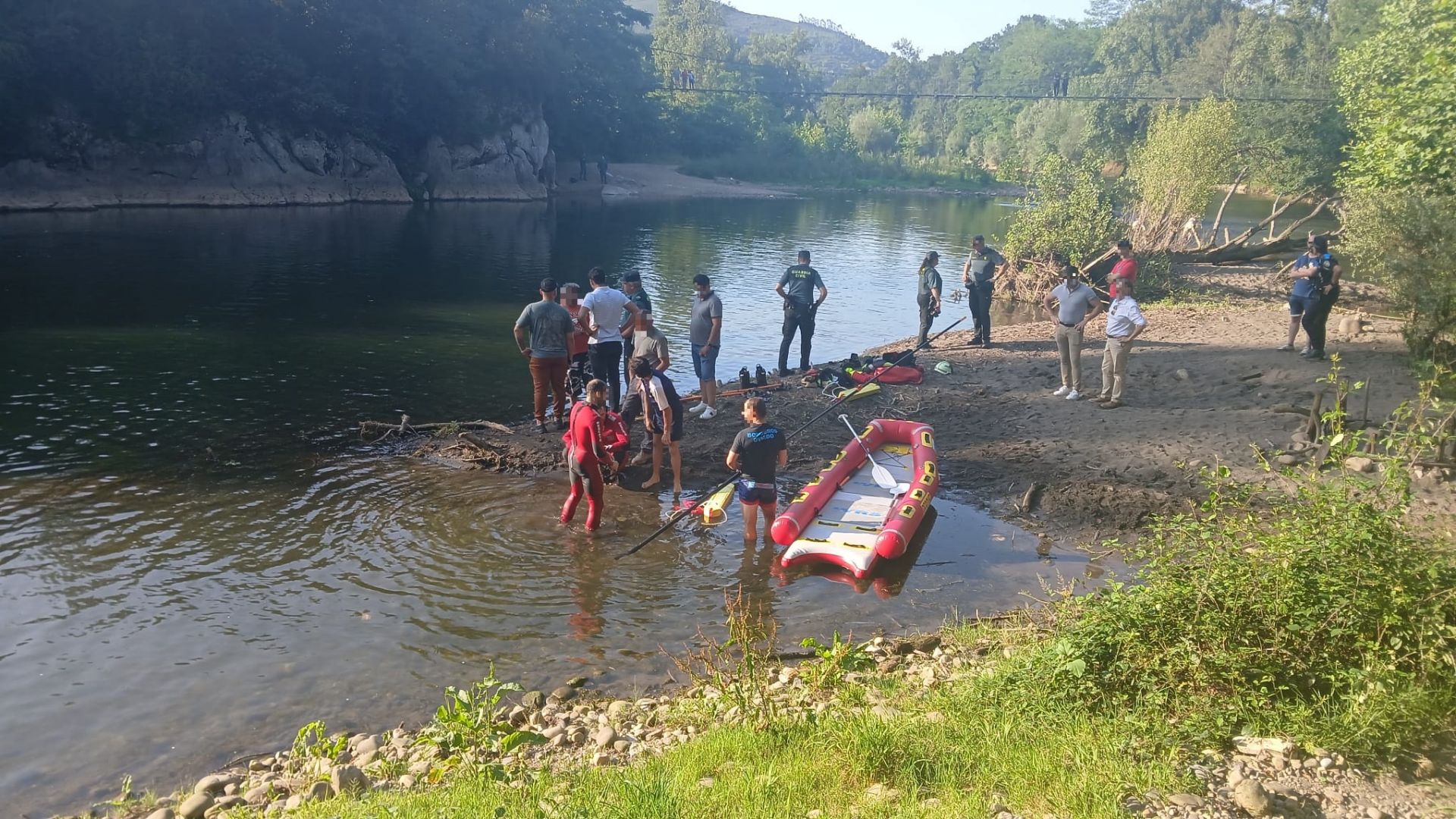 Trágico desenlace en la búsqueda de un joven en el río Nalón