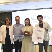La vicepresidenta del Principado, Gimena Llamedo, y el director general de EL COMERCIO, Ignacio Pérez, flanquean a los Manzano, a Nacho, Esther y Jesús.