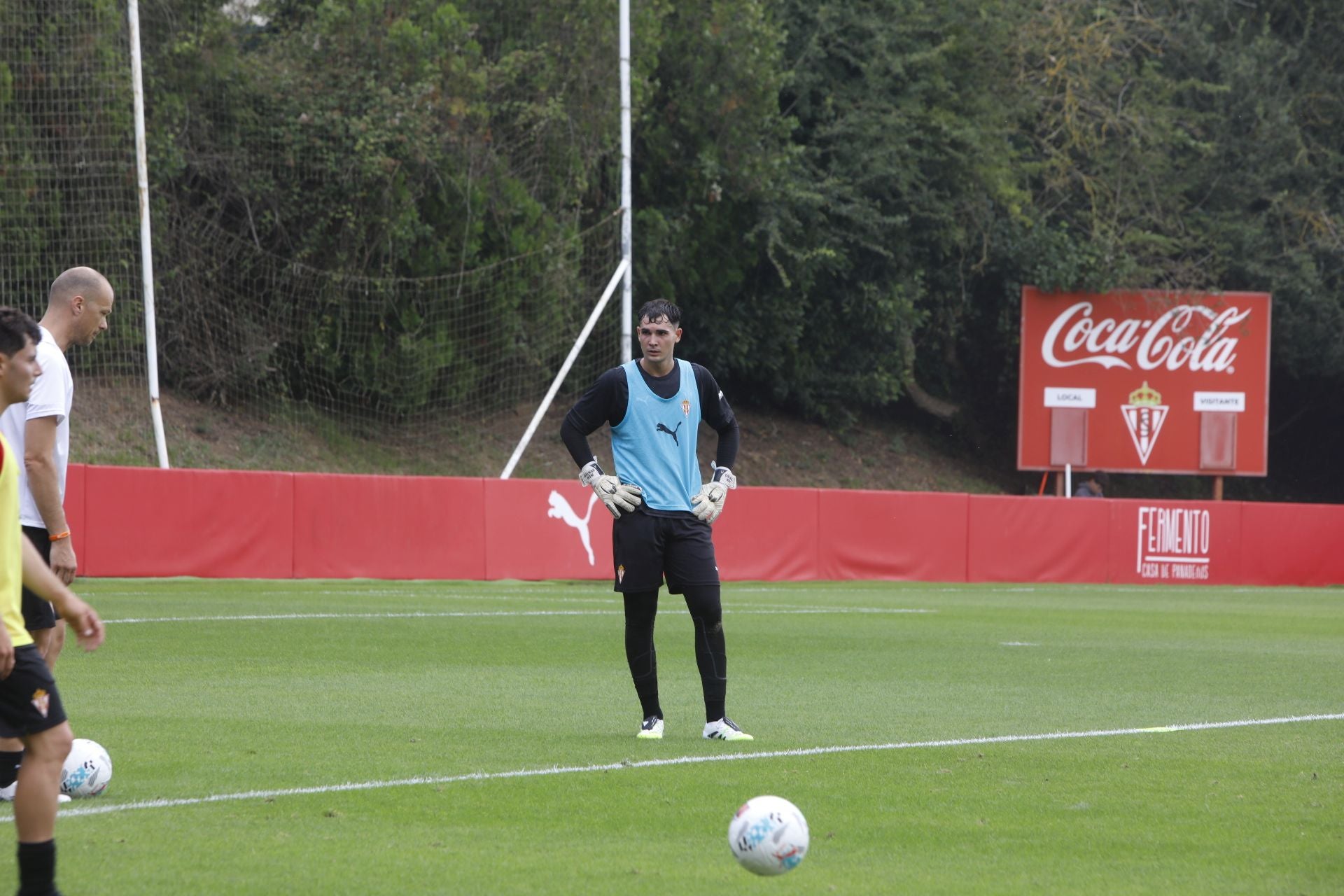 &#039;Mareona&#039; en el primer entrenamiento de la temporada del Sporting de Gijón