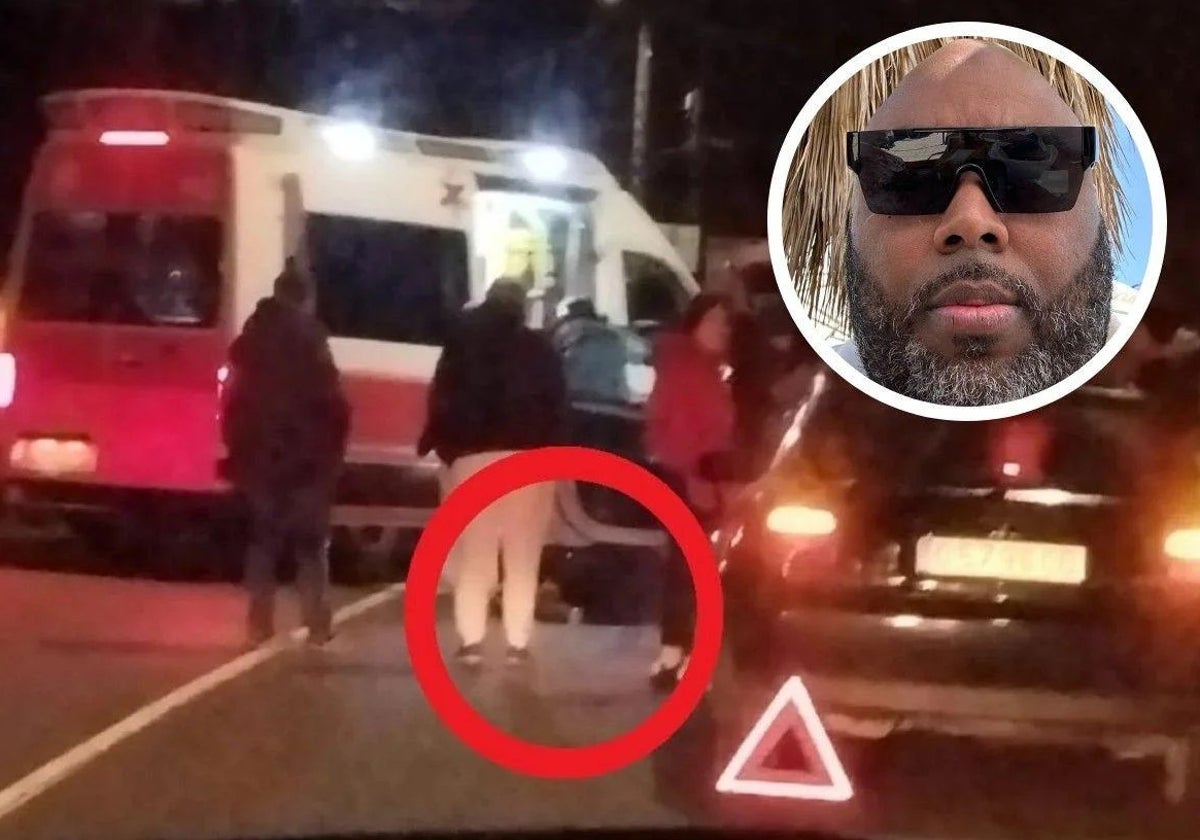 Emiliano B. R. yace en la calzada tras ser acribillado a tiros en Lugo de Llanera.
