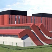 Infografía de la nueva fase de construcción de la Escuela de Arte en la margen derecha de la ría.