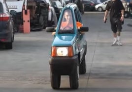 Andrea Marazzi tuvo que ponerle un motor eléctrico al Fiat Panda, ya que el de combustión no cabía.
