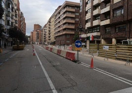 Las obras de la avenida de Galicia.