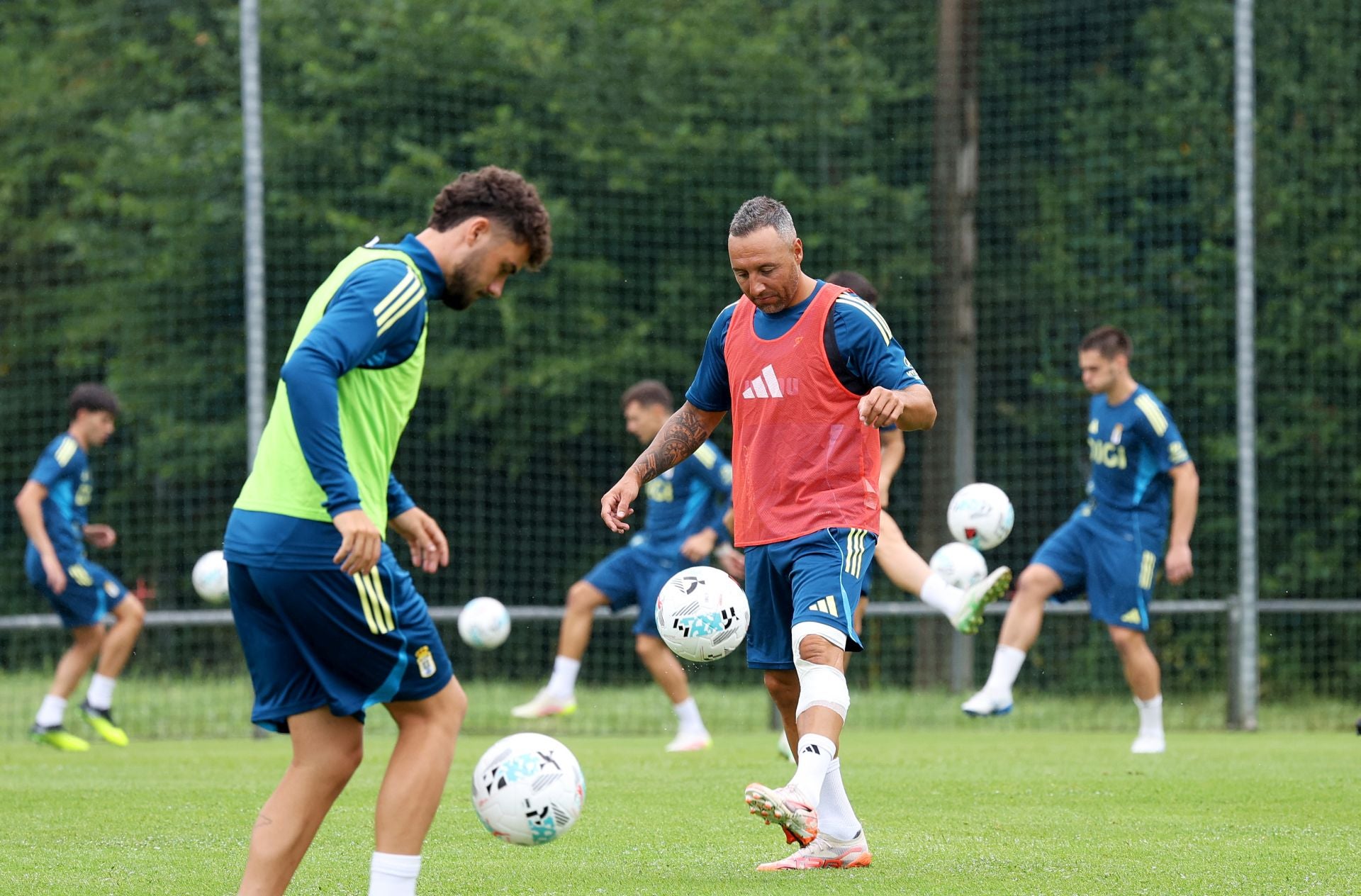 El Real Oviedo y su entrenamiento en El Requexón este 18 de julio