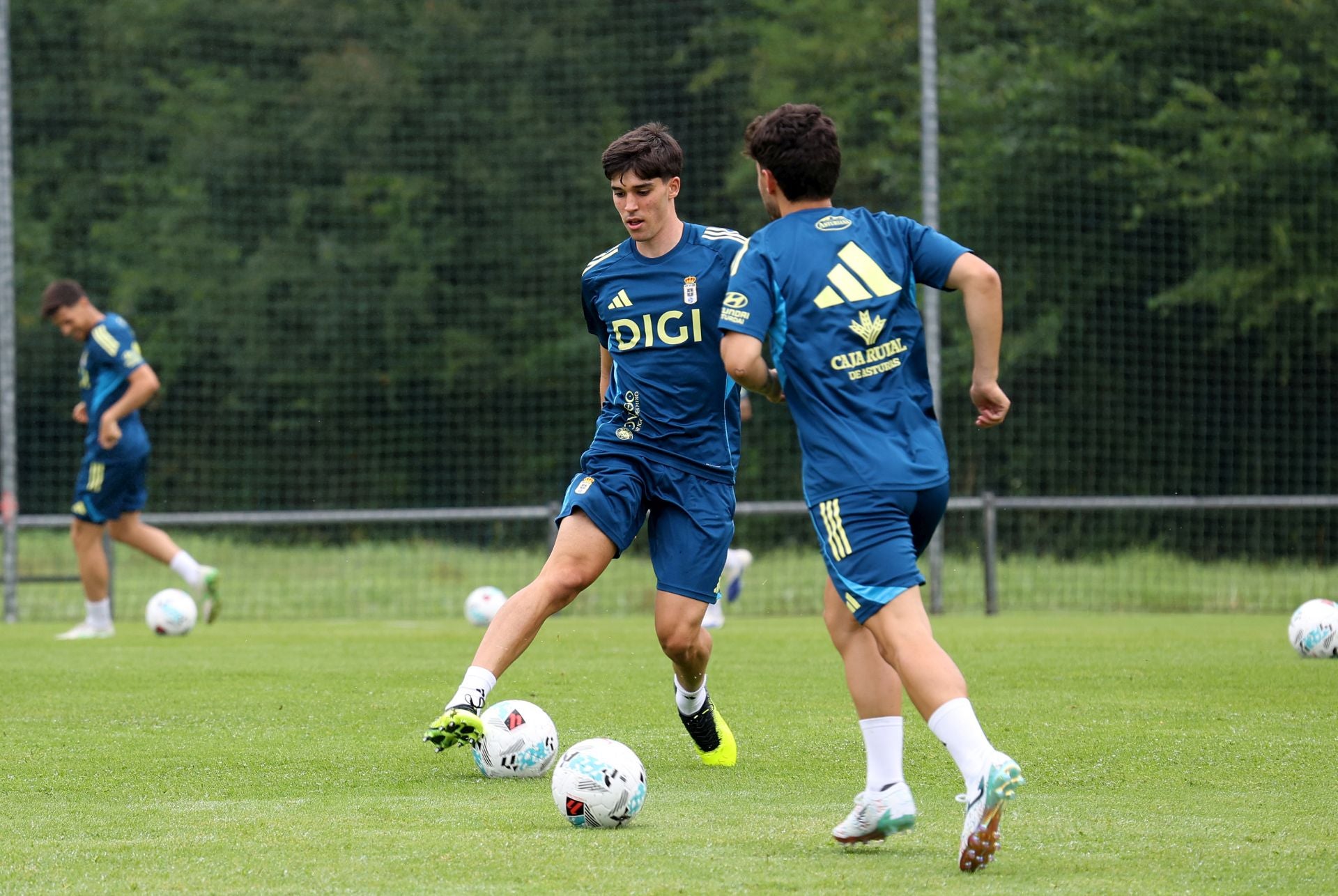 El Real Oviedo y su entrenamiento en El Requexón este 18 de julio